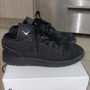 Jordan Black Air Jordan 1 Low Sneakers